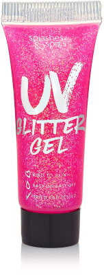 UV Glitter Gel 10ml, pink