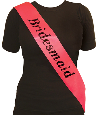 Bridesmaid skærf, pink