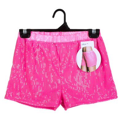 Hotpants pink paillet, M