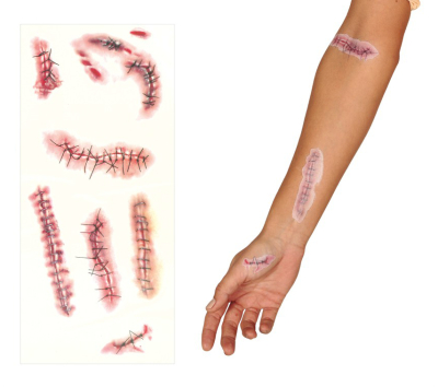 Tatoveringer, falske ar