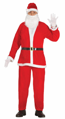 Julemandskostume med 5 dele
