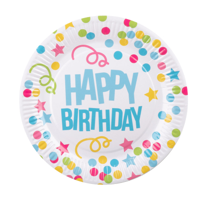 Happy Birthday tallerkener