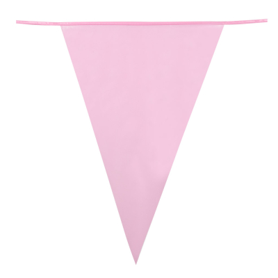 Flagguirlande lyserød 10 m