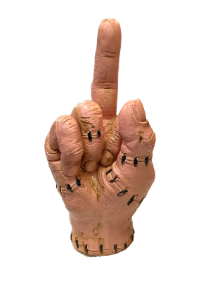 Fuck finger hånd dekoration