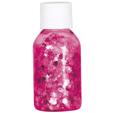 Glitter gel 20 g, pink