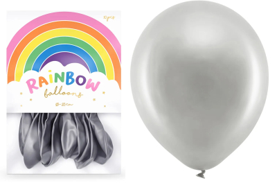 balloner i sølvfarve pakke med 10 stk