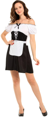 Sexy maid kostume i str. M