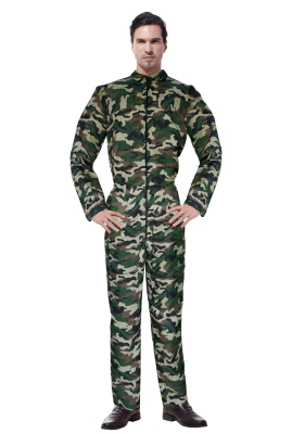 soldat camouflage heldragt til voksne str. M