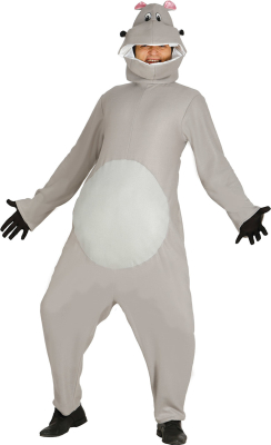 Flodhest-kostume, one size