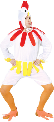 Høne-kostume, one size
