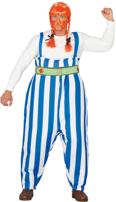 Galler kostume, blå/hvid