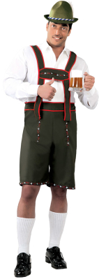 Lederhosen oliven, one size
