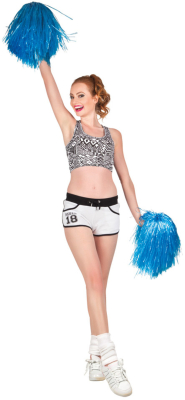 Pom-pom cheerball, blå