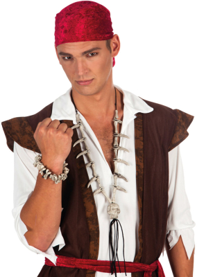 Knogle-halskæde pirat
