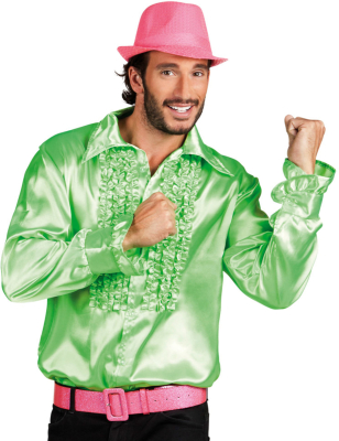 Disco-skjorte grøn, XL