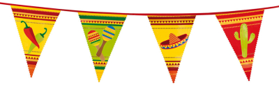 Flag-guirlande Mexico 6 m
