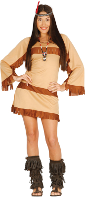 Indianerkvinde kostume