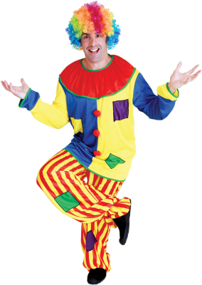 Funny Clown klovnekostume, str. M