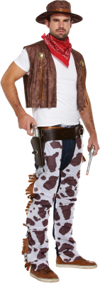 Cowboy mand ko-look kostume