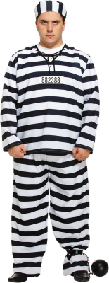 Fangedragt kostume, str. XL