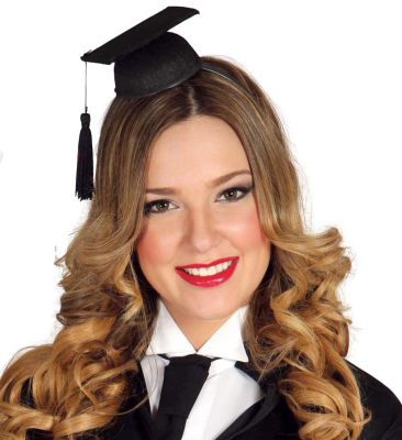 Graduate-hat på hårbøjle