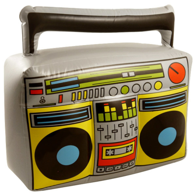 Oppustelig ghettoblaster 44 x 38 cm