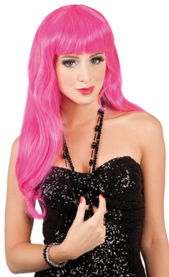 Party chique paryk, pink