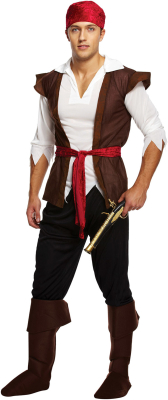 Pirat mand kostume
