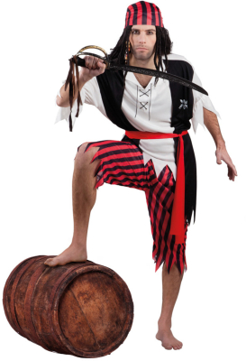 Pirate Jack kostume, M/L