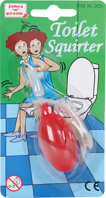 Vand-sprøjt til toilet-sæde