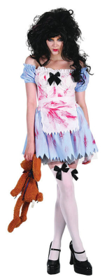 Zombie pige kostume