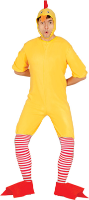 Kylling-kostume gul onesize