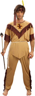 Indianer mand kostume