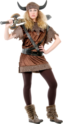 Vikinge-kvinde kostume