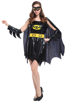 Bat-girl kostume, str. M