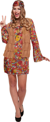 Hippie pige kostume