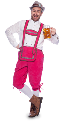Lederhosen pink, M/L