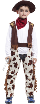 Cowboy ko-look kostume, 130-140 cm