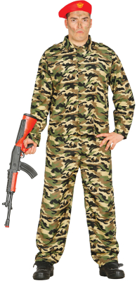 Soldat camouflage kostume