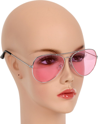Retro briller, pink