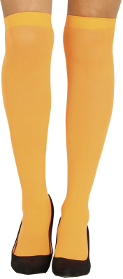 Stay-ups strømper, neon orange